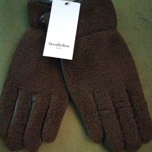 Goodfellow & Co Brown Sherpa-Lined Men’s Gloves